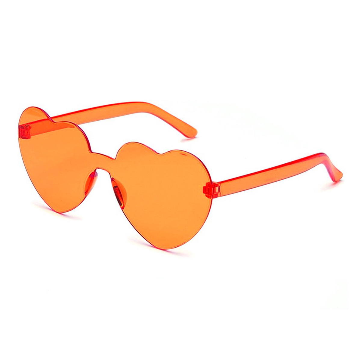 Heart Sunglasses Orange - Image 2