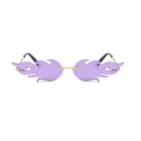 Flame sunglasses | purple lenses