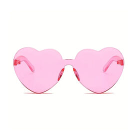 Heart-Shaped Pink Sunglasses