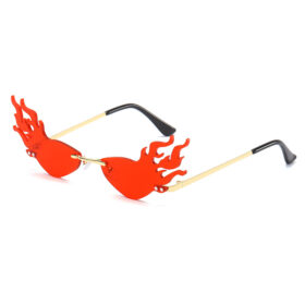 Flame sunglasses festival | red lenses