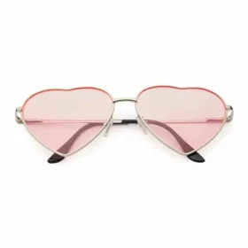 Heart-shaped Sunglasses | Pink Lenses