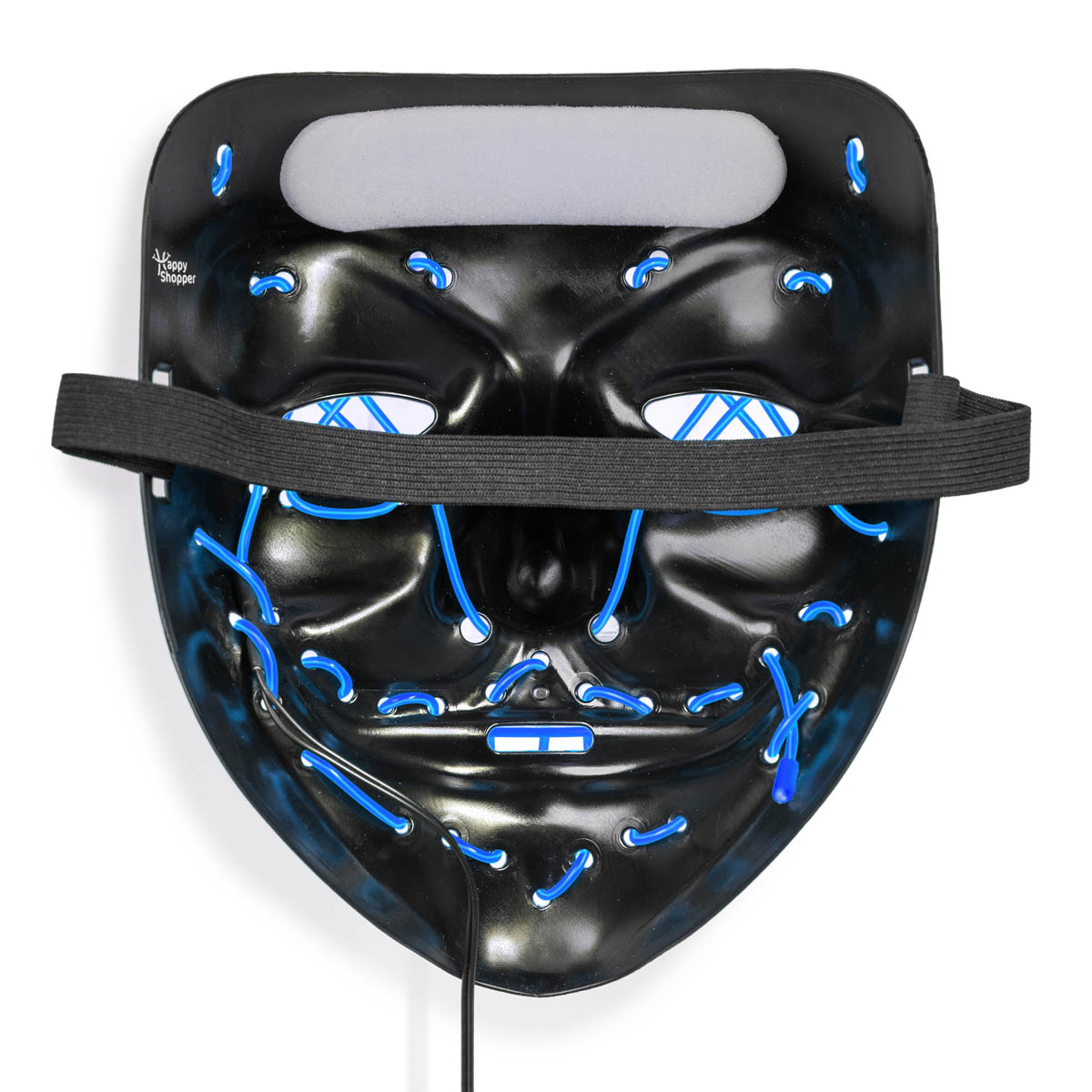 LED Mask Halloween – Purge Style – With Controller – Blue Light - Image 3