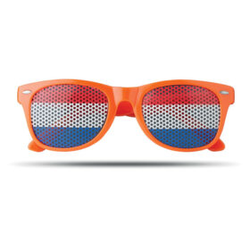 Pinhole sunglasses orange with Dutch flag