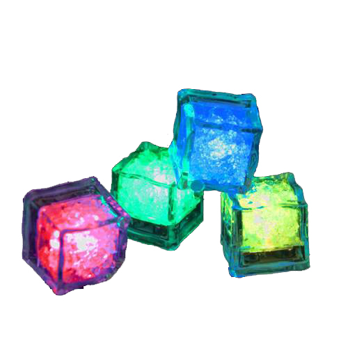 LED ice cubes multicolor 12 pieces