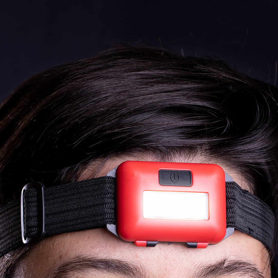Headlamp - Adjustable Elastic Strap - For Arm and Head - Red - Image 2
