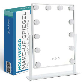 Make-up mirror with touch light control - 12 LED