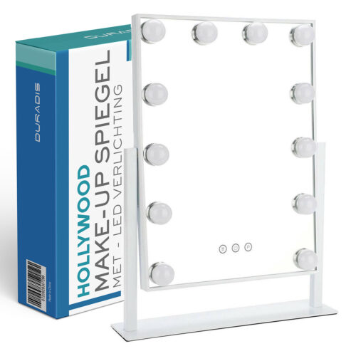 Make-up mirror with touch light control - 12 LED