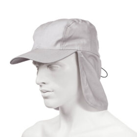 Yucka - Cap with neck protection - Cotton - Grey