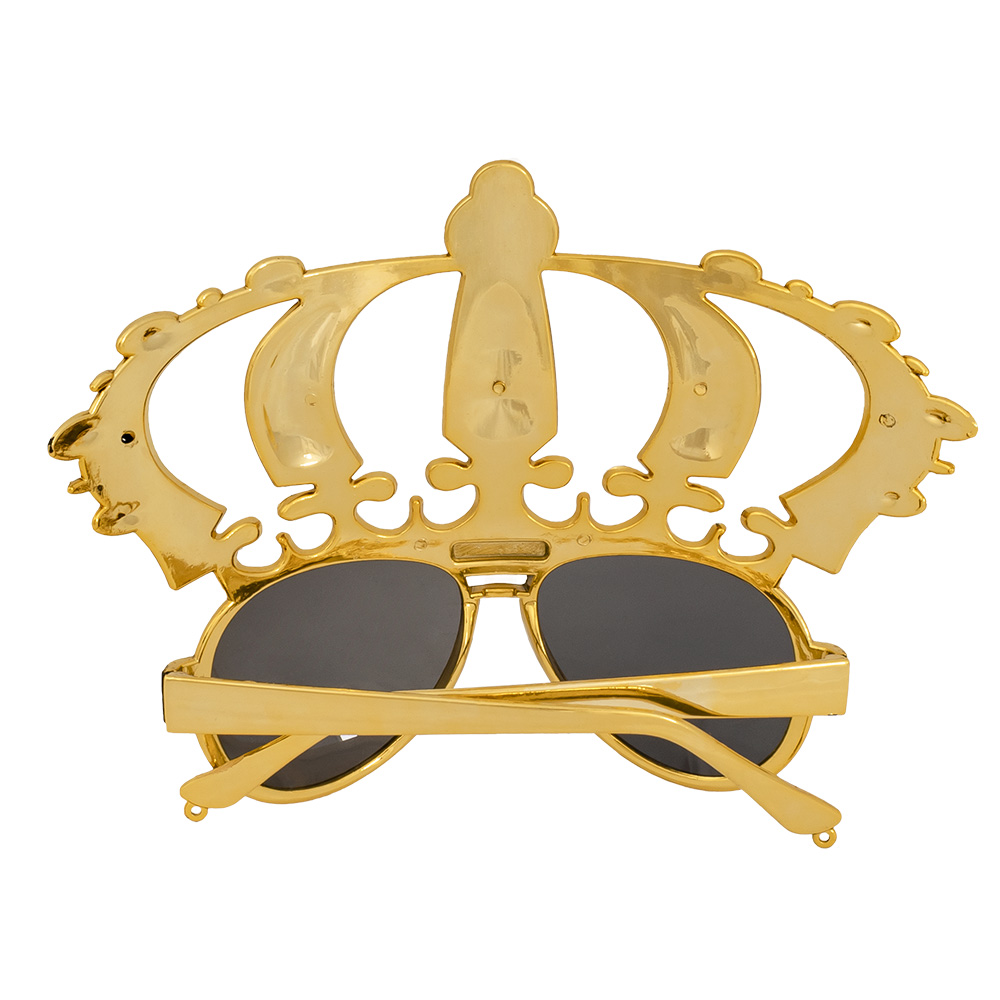 Party Glasses King – Gold Crown Party Glasses for King's Day, Carnival & Theme Parties - Image 3