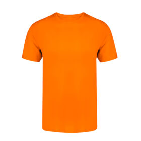 Unisex oranje T-shirt met ronde hals - 160 g/m²