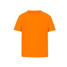 Orange T-shirt for kids with round neck - 160 g/m²