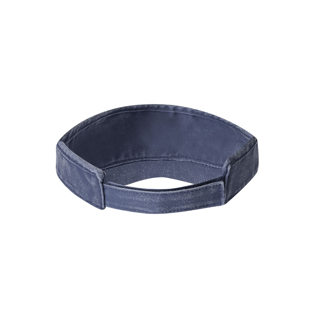 Denim sun visor – With velcro closure – Dark blue - Image 4