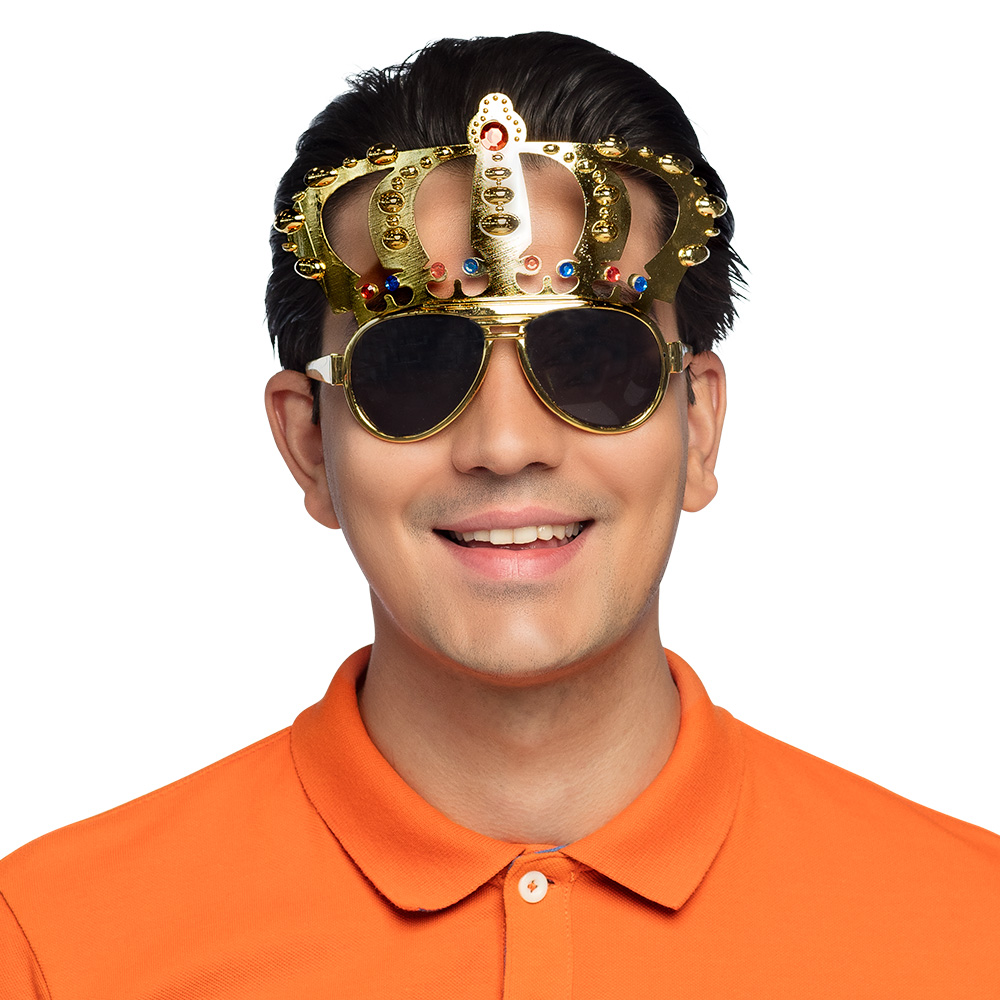 Party Glasses King – Gold Crown Party Glasses for King's Day, Carnival & Theme Parties - Image 5