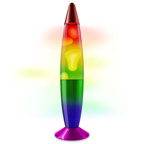 Multicolor lava lamp - 34 cm - With color-changing LED lighting - 9 LEDs