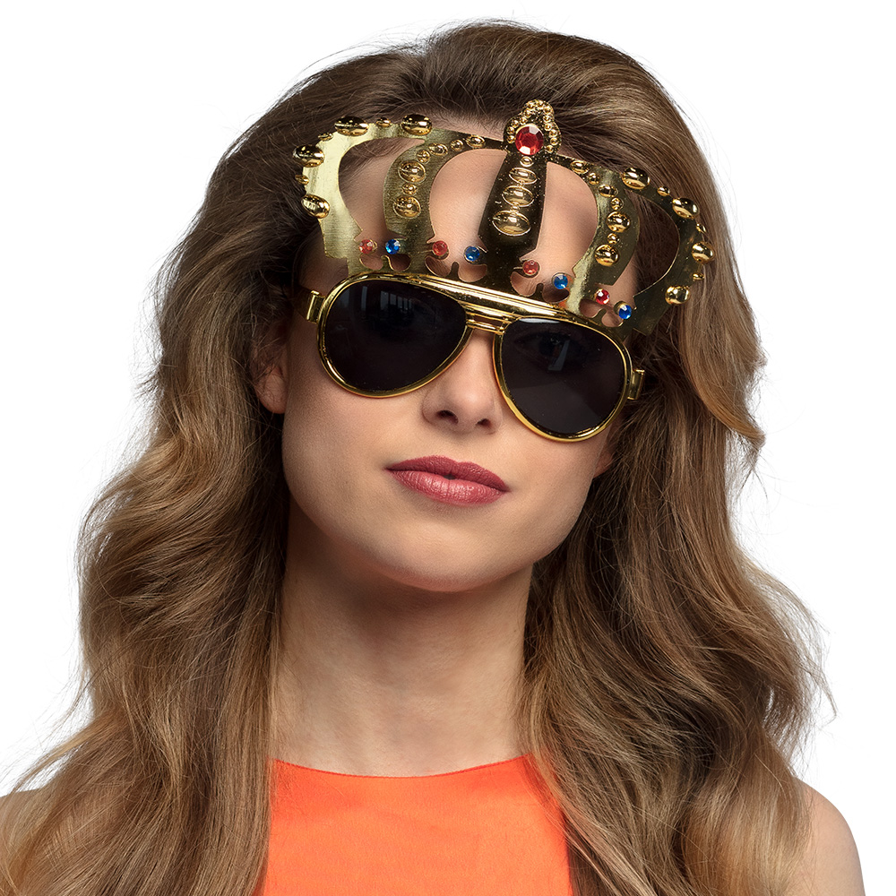 Party Glasses King – Gold Crown Party Glasses for King's Day, Carnival & Theme Parties - Image 4