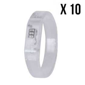 LED wristband multicolor - Glow bracelet - Set of 10