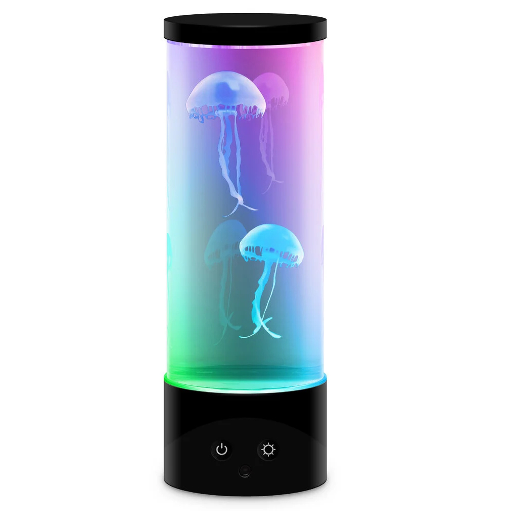 Jellyfish aquarium lamp – Night light with remote control and color-changing LED lighting – USB