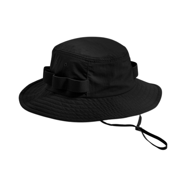 Beechfield nylon safari hat with UPF50+ protection - Black - Size L/XL