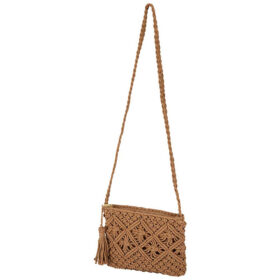 Sarlini braided shoulder bag - Brown crossbody bag