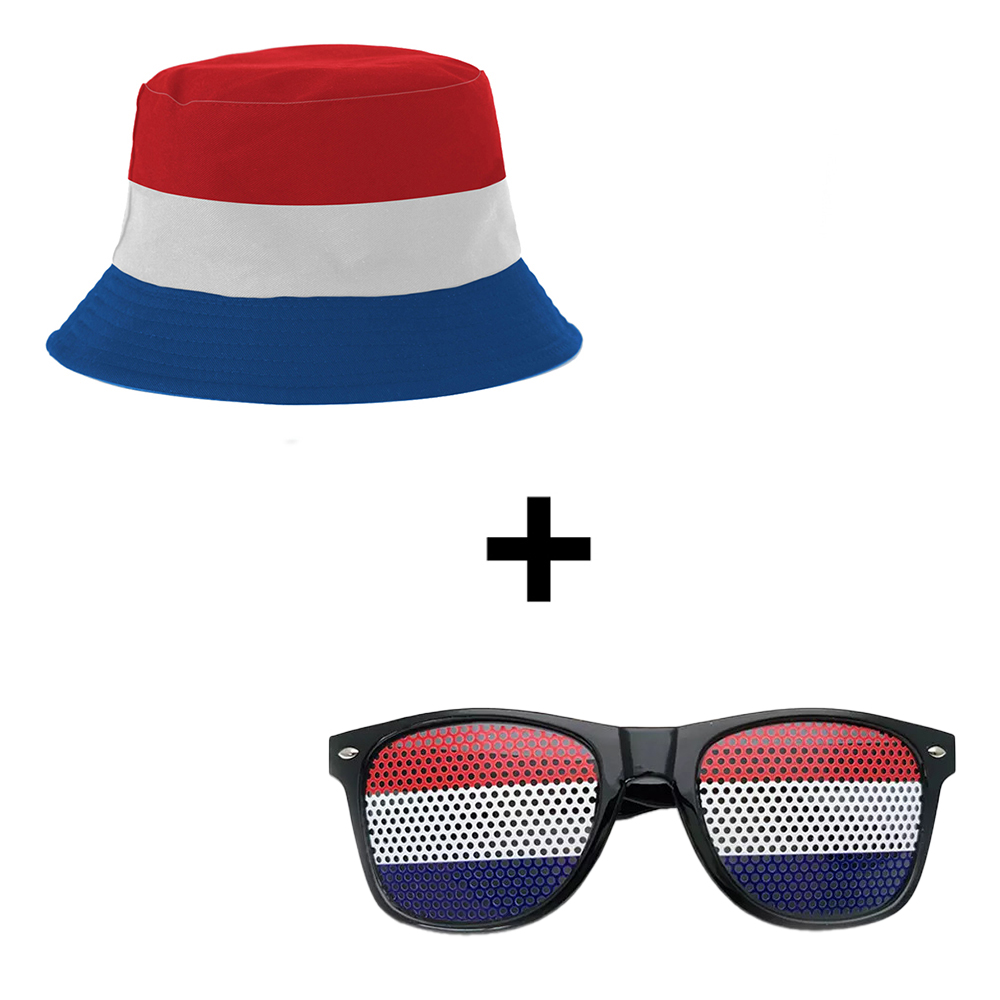 Pinhole Sunglasses + Reversible Bucket Hat Dutch Flag