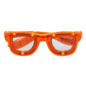 LED party glasses orange - Festival glasses with 3 light modes