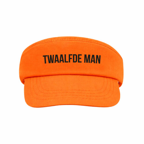 Orange sun visor with Velcro closure - Twaalfde Man