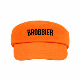 Orange sun visor with velcro closure - Brobbier
