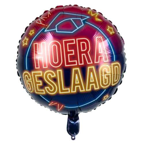 Foil Balloon Congrats Graduate - Neon Balloon - 45 cm