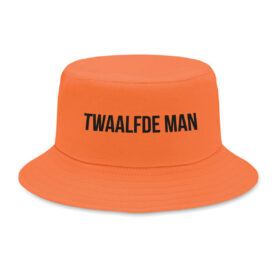 Orange bucket hat – Twelfth man – One size cotton fisherman’s hat