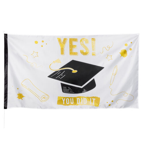 Graduation flag Yes! You did it - Polyester - 90 x 150 cm