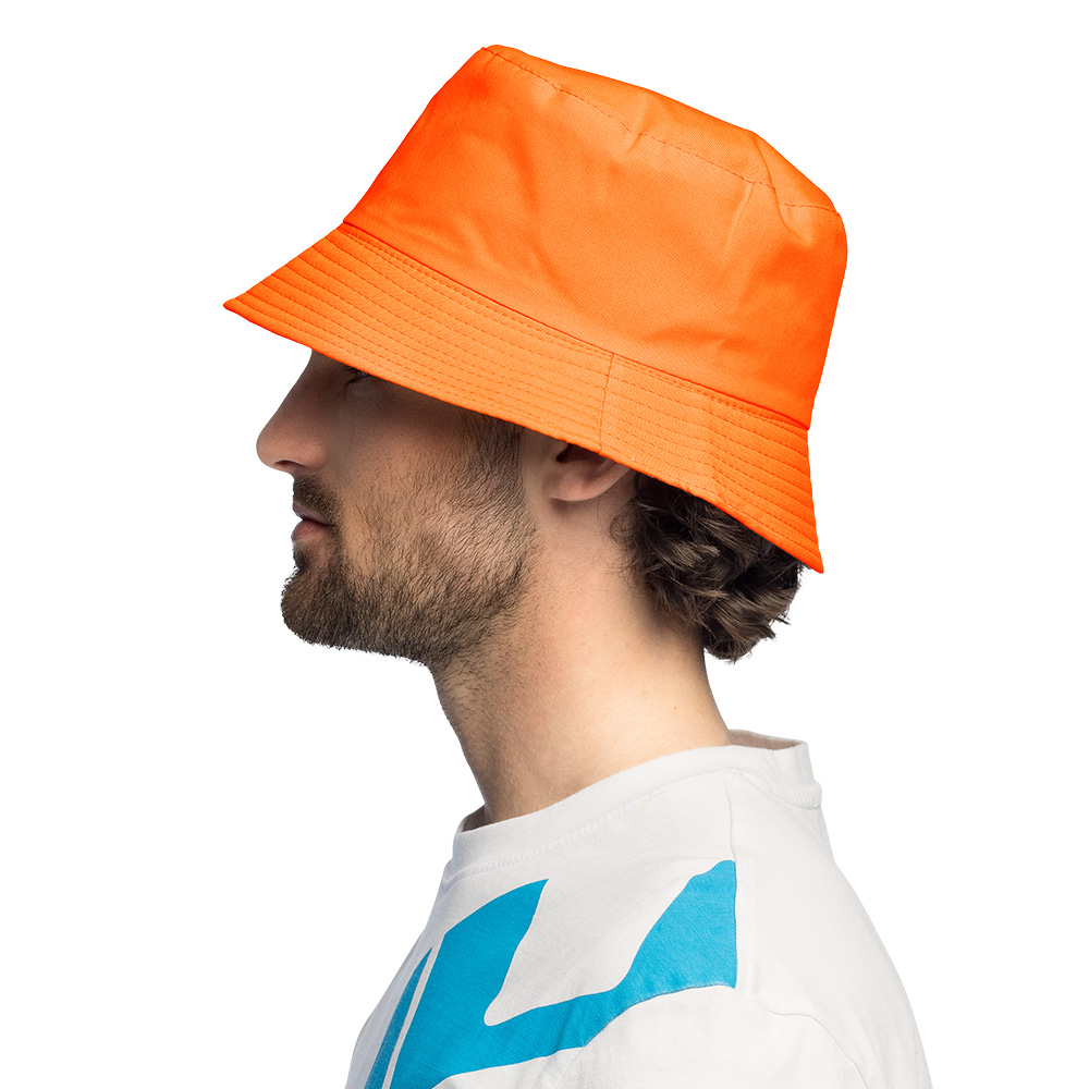 Bucket hat UV Blacklight - Fisherman's hat 58 cm - Neon orange - Image 4