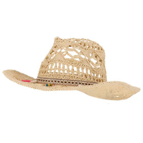 Beechfield cowboy straw hat 57 cm - Natural