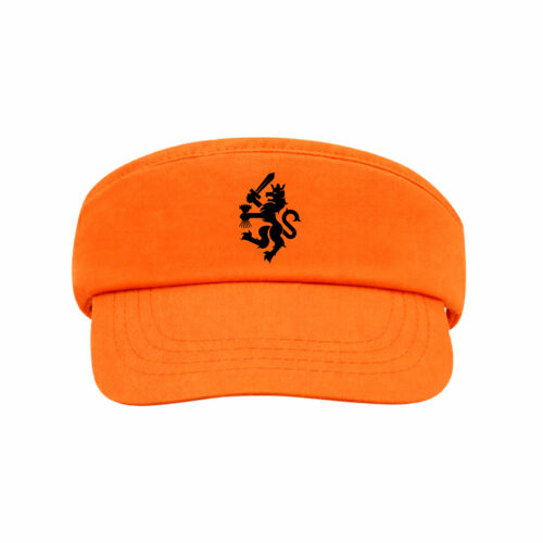 Orange sun visor with velcro closure - Hollandse Leeuw