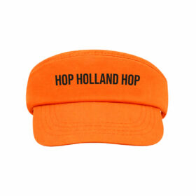 Orange sun visor with Velcro closure - Hop Holland Hop