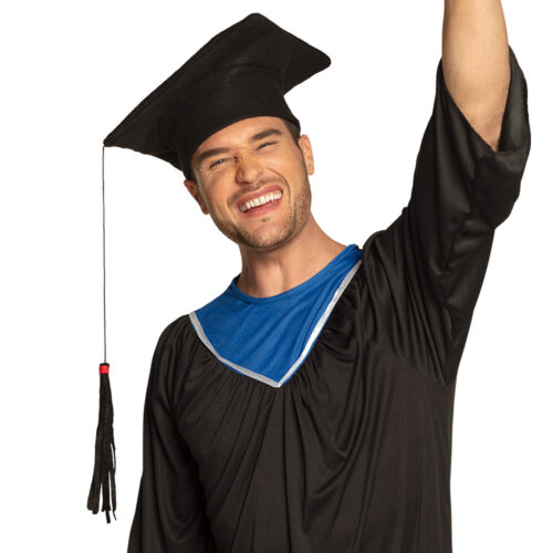 Graduation cap with tassel – Graduation hat 59 cm – Black