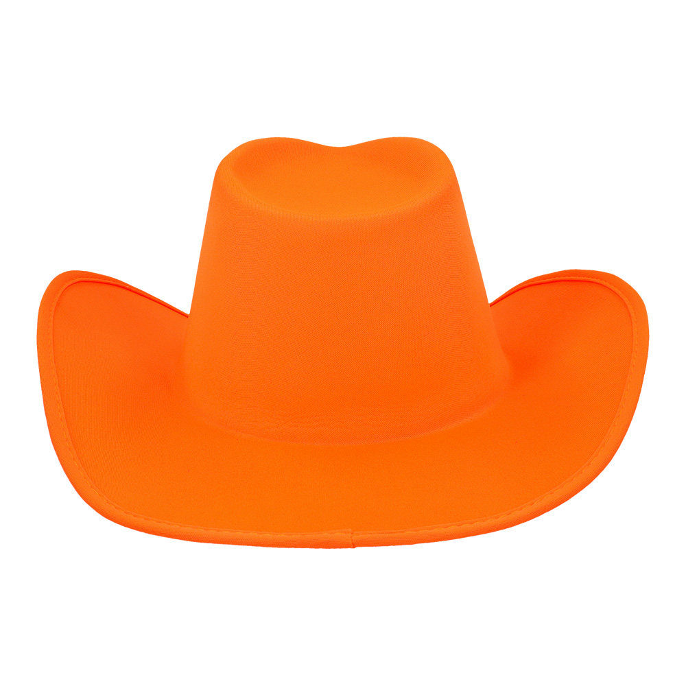 Cowboy Hat UV Blacklight - Festival Hat 59 cm - Neon Orange - Image 2