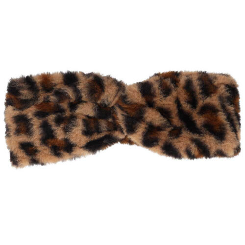 Sarlini leopard print headband - Faux fur earmuff