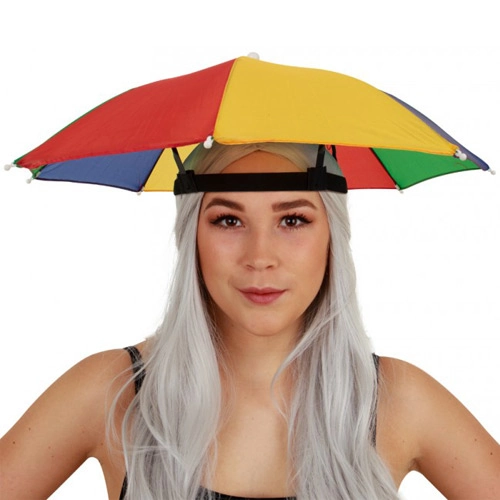 Head Umbrella | Red-yellow-green-blue