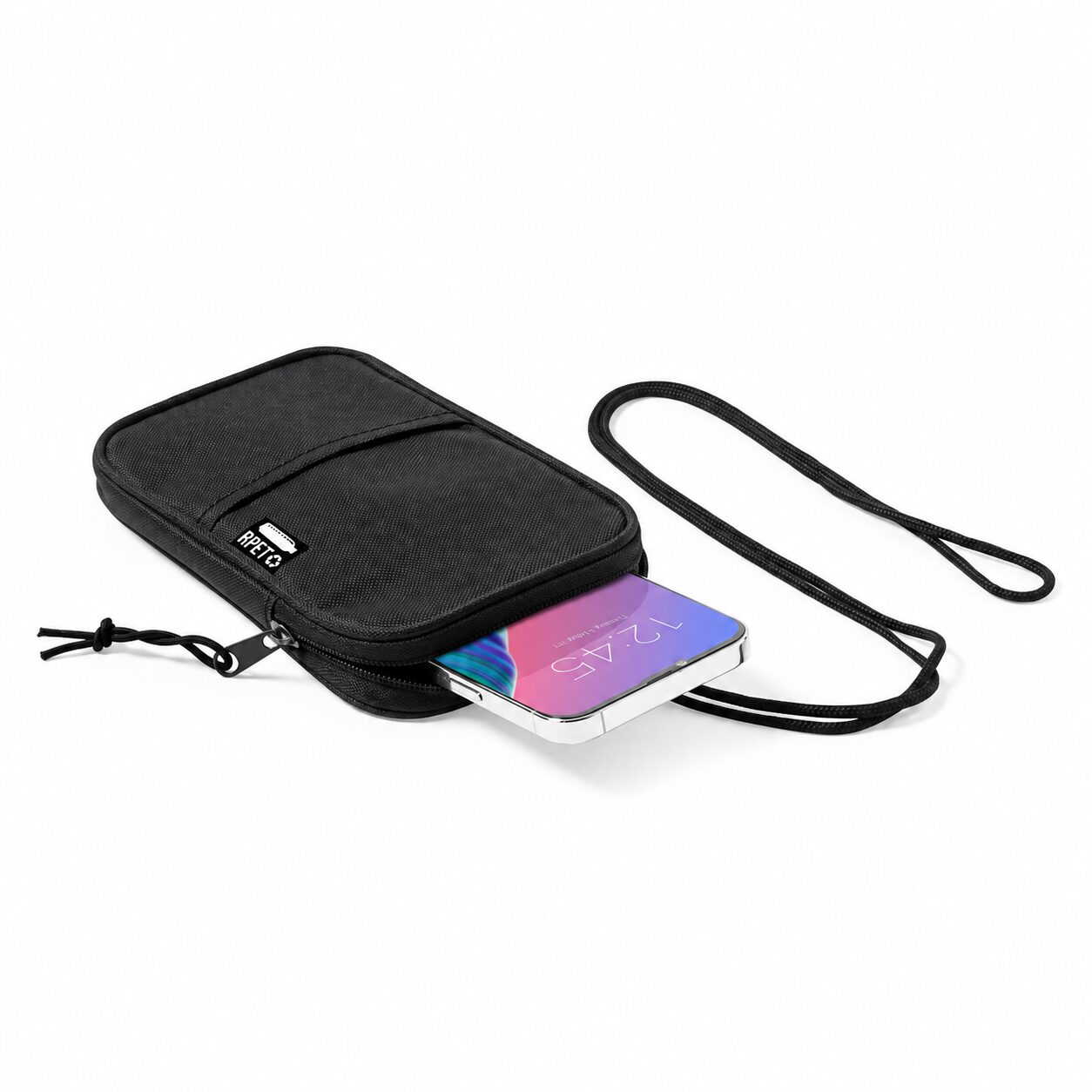 Phone Pouch RPET Polyester Black - Image 3