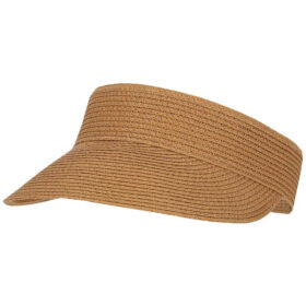 Sun Visor Braided Paper Straw Light Brown