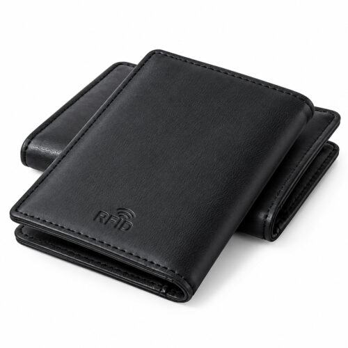 Card Holder PU Leather Black
