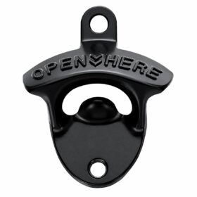 Beer Opener Wall Black