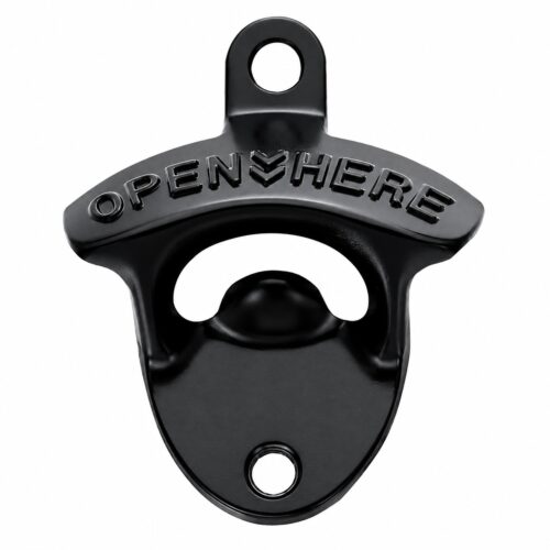 Beer Opener Wall Black