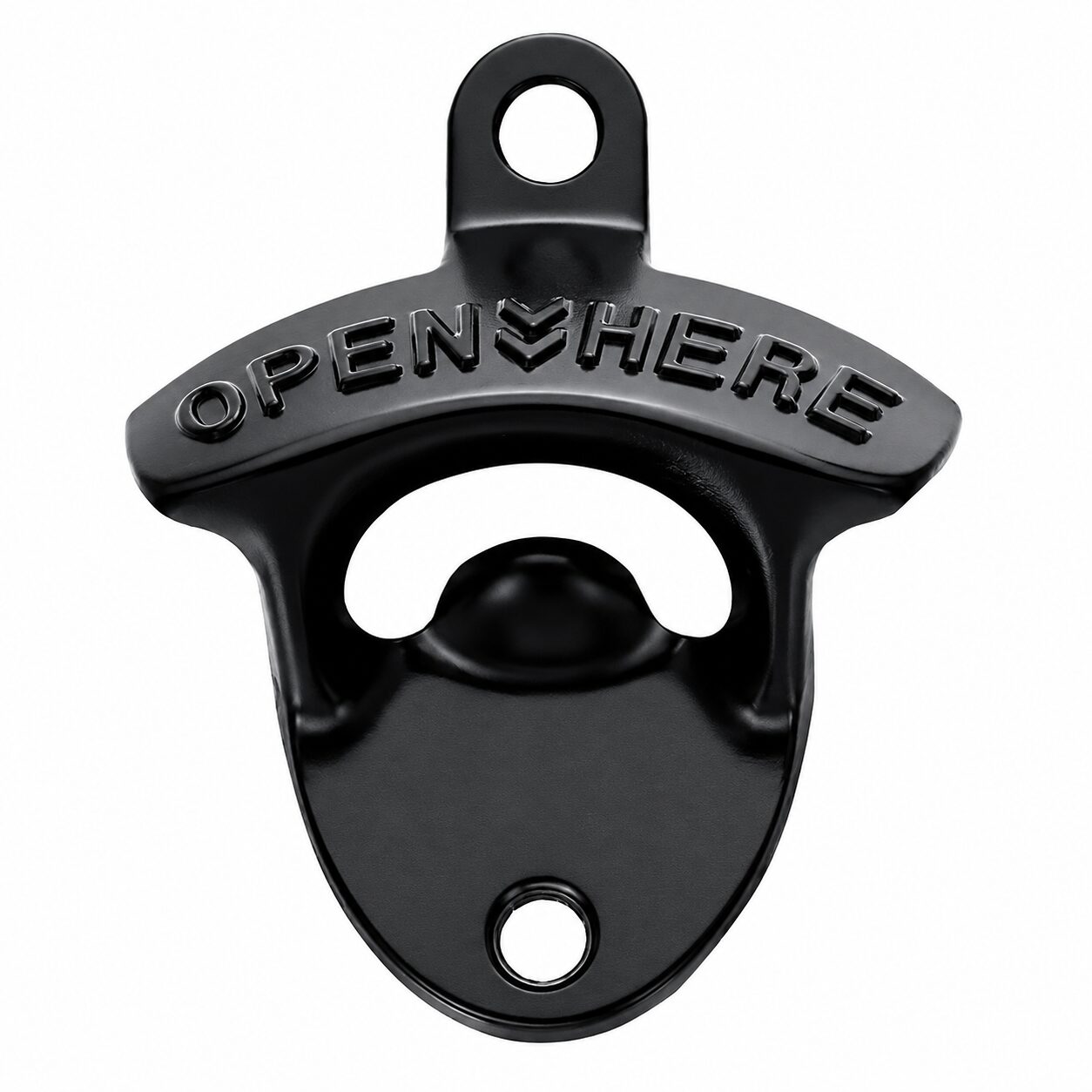 Beer Opener Wall Black