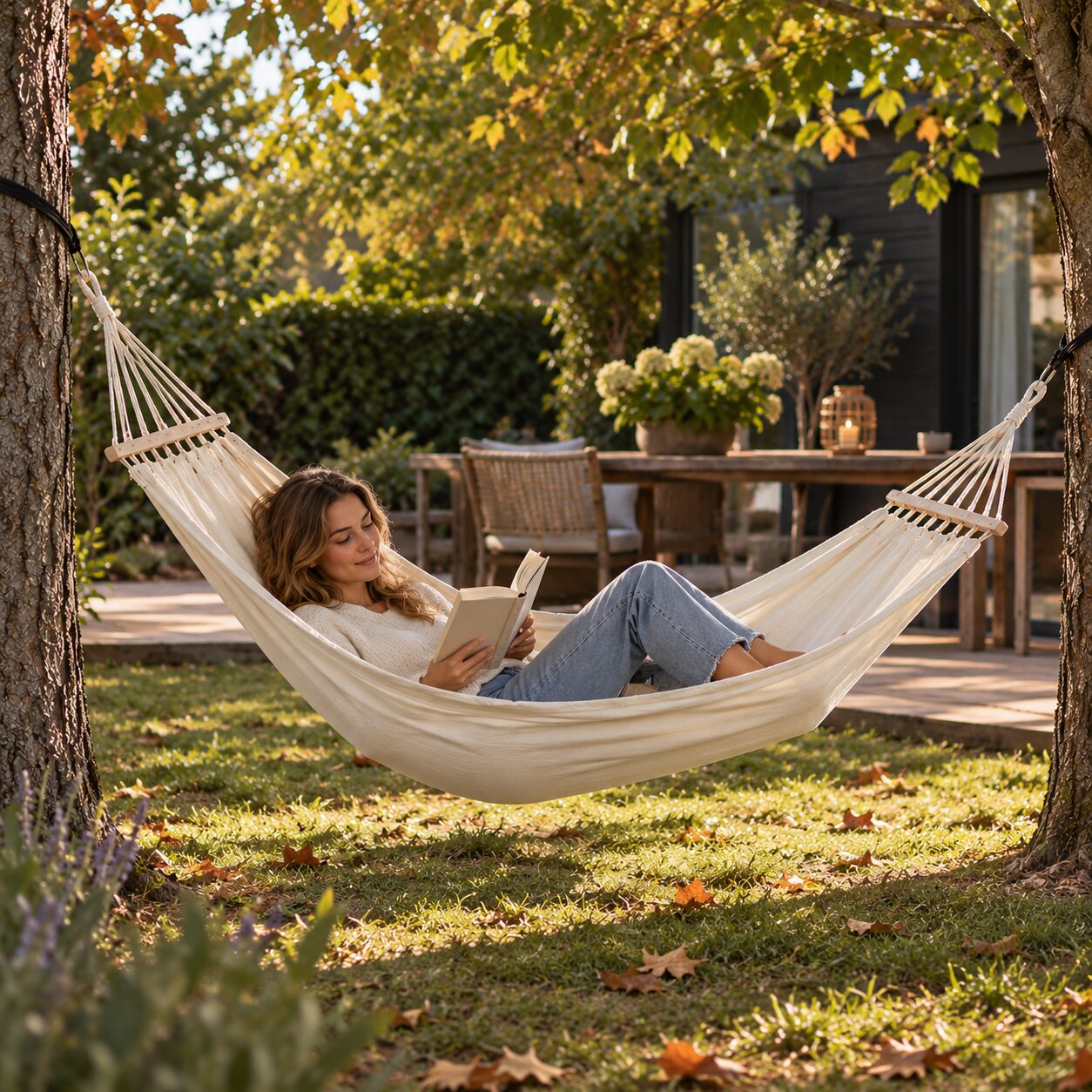 Canvas hammock white - Image 3