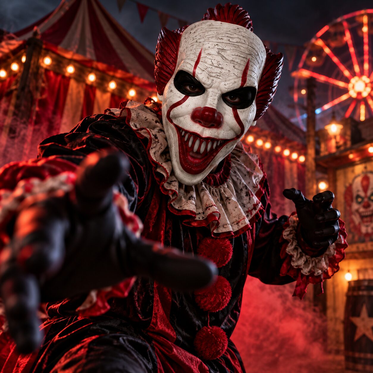 Halloween horror clown mask - Image 3