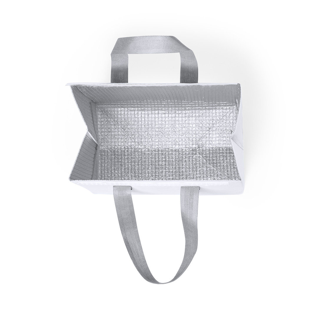 Cooler bag with Velcro closure white - Image 4