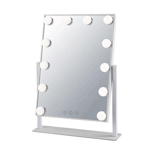 Make-up mirror with touch light control - 12 LED - Image 2