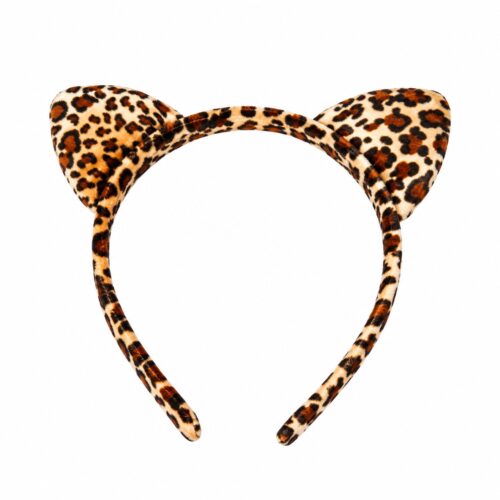 Headband leopard print with ears